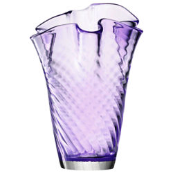 LSA International Chiffon Vase, H25cm Lavender